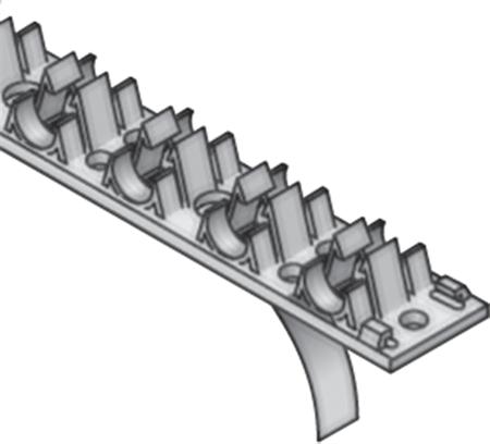 Bevestigingsstrips isolatieplaat vloerverwarming